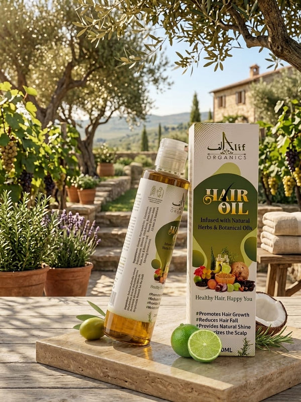Alif Organics Natural Hair Oil for Growth & Hair Fall