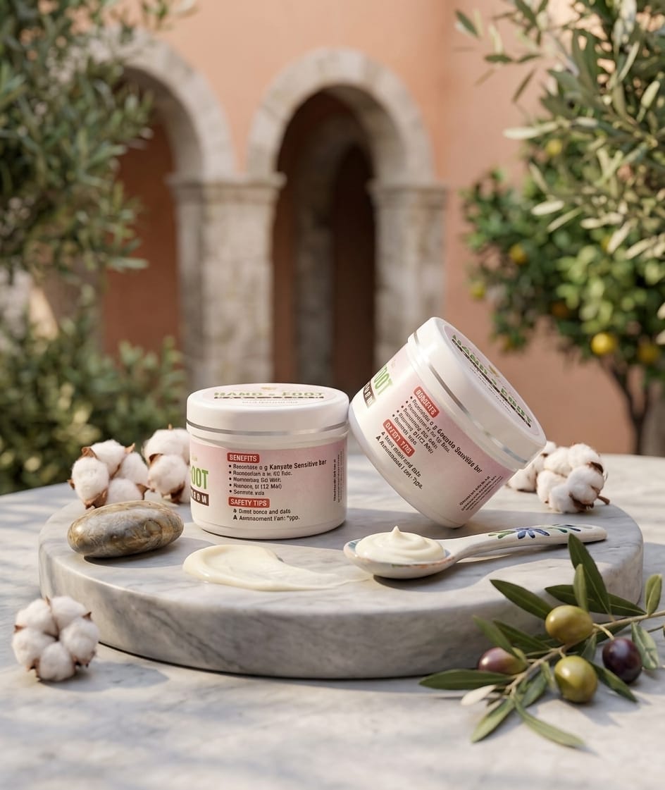 Hand, Foot & Face Repair Cream for Dry, Rough Skin - 100ml