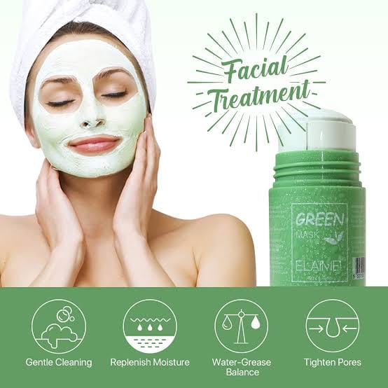 Magic Green Tea Cleansing Stick Mask for Blackhead & Oil Control Mud Mask