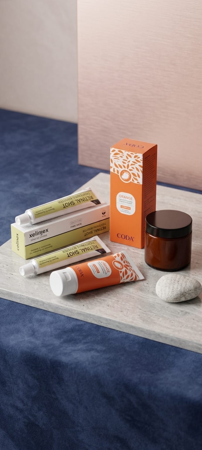 Skin Whitening & Glow Bundle Pakistan - Retinol Booster, Orange Enzyme Gel, Zafrani Cream (Set of 3)