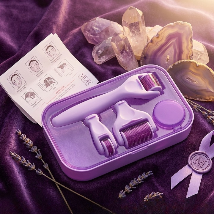 4-in-1 Derma Roller System for Anti-Aging & Collagen