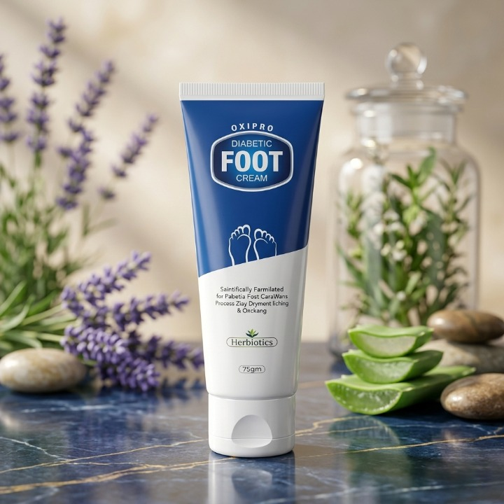 Herbiotics Oxipro Diabetic Foot Cream 75g | Dry and Cracked Feet